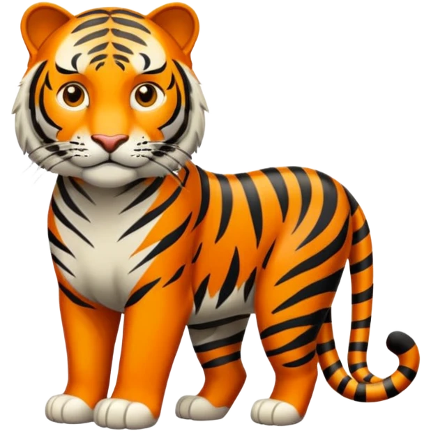 Tigre adulto en la cima emoji