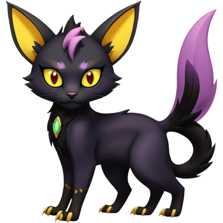 Black edgy Noivern-Noibat-Purloin-Torracat-Lykoi-Caracal-cat-Fakemon-fusion-hybrid-creature emoji