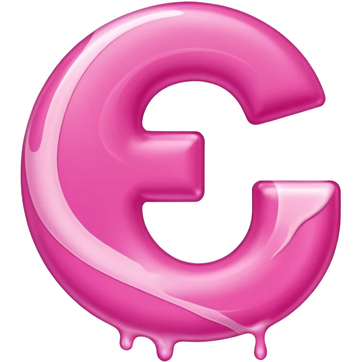 mix color pinks letter p emoji