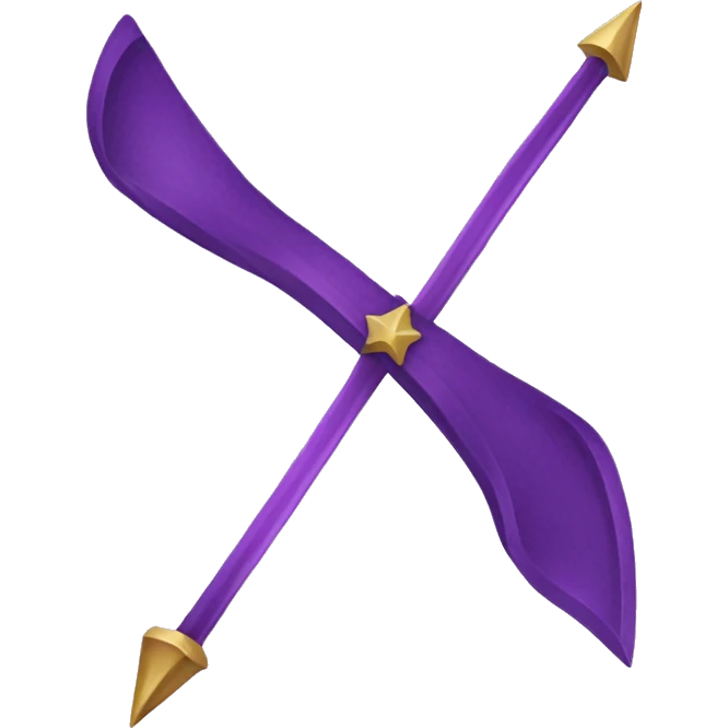 Purple Sagittarius bow  emoji
