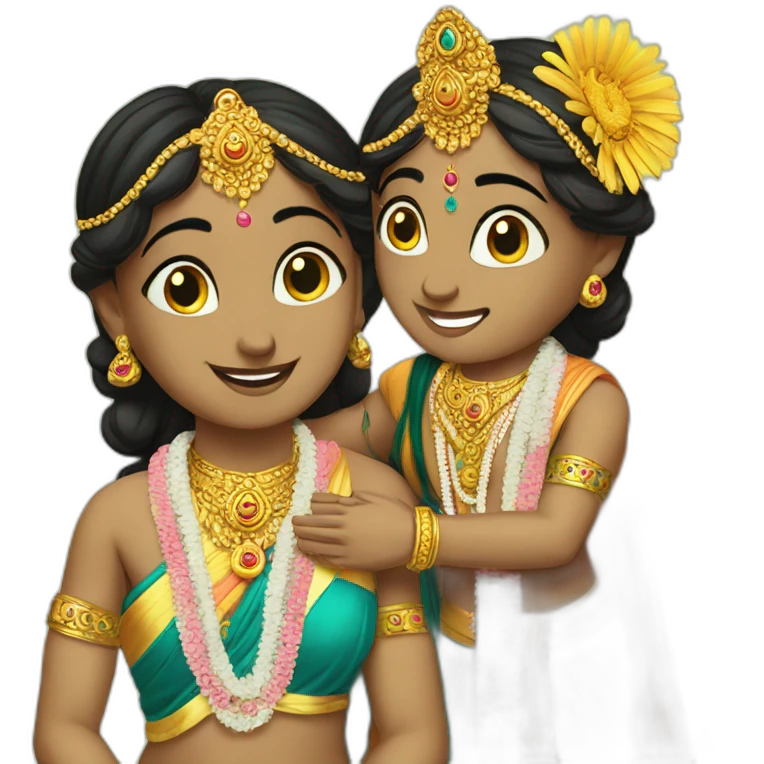 radha krishna emoji