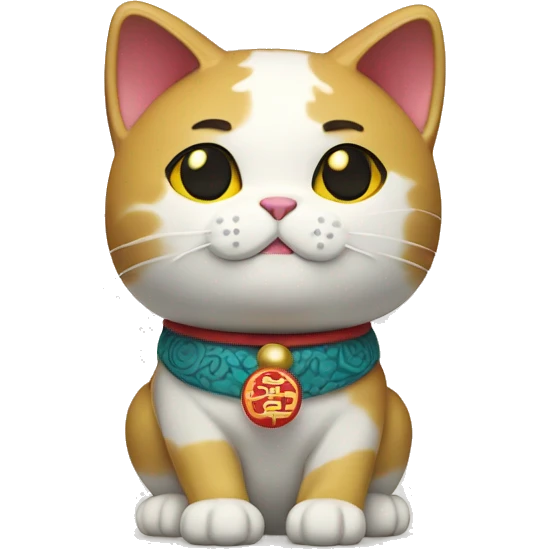 japanise cat maneki neko  emoji