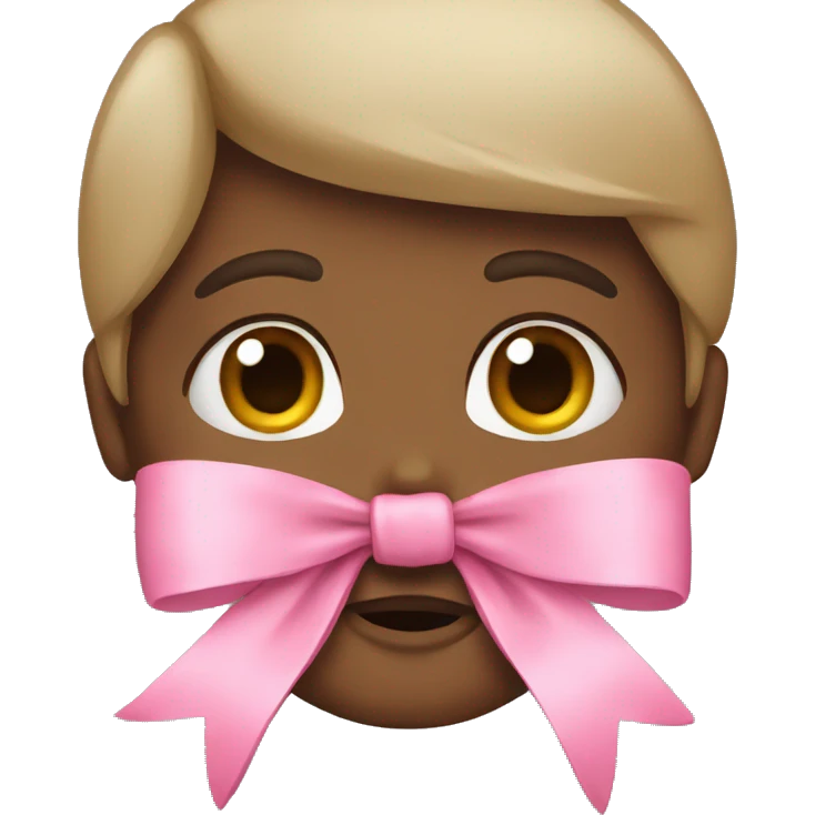 Pink bow emoji