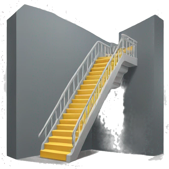 Stairs with slide emoji