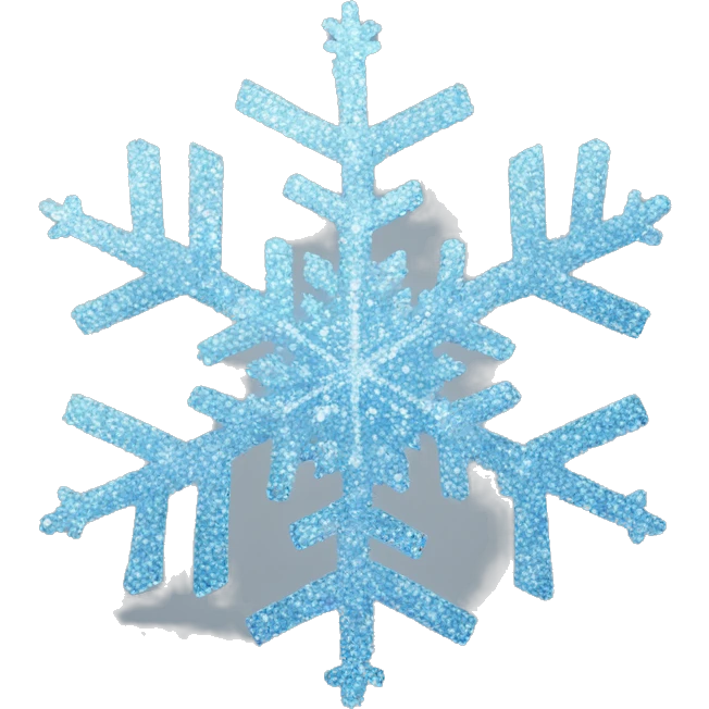glitter snowflake emoji