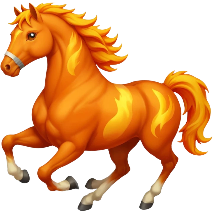 fire horse emoji emoji