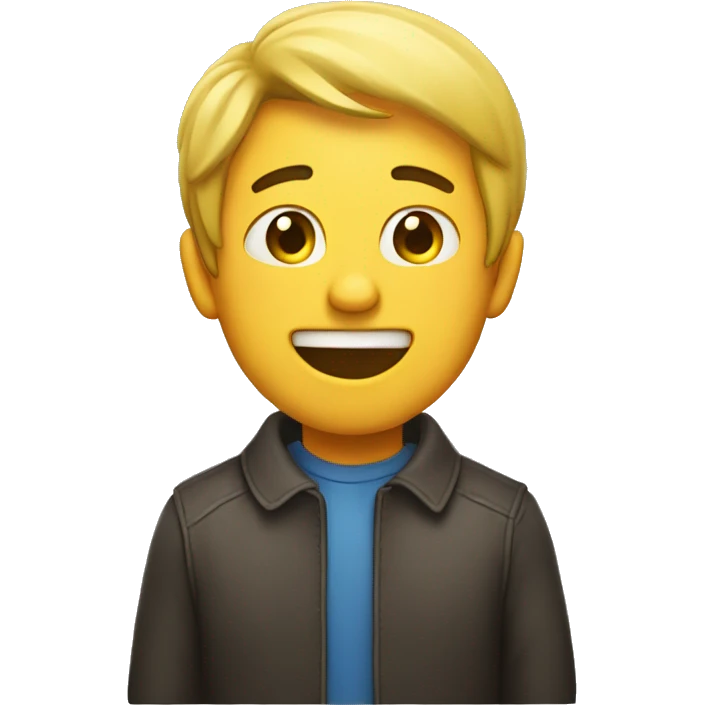 Guy crying of joy  emoji