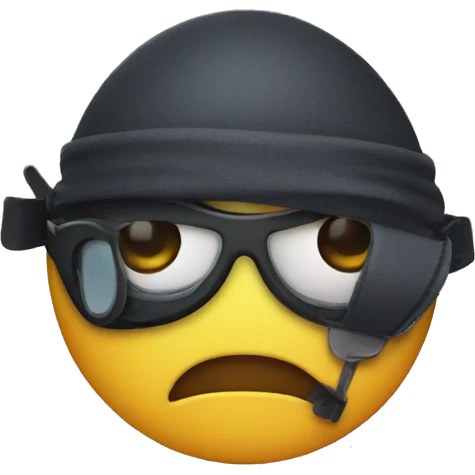 Emoji with an eye patch emoji