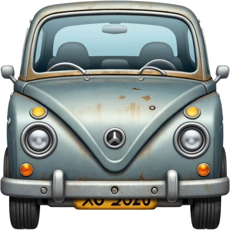 a tagging device on the bottom of a car emoji