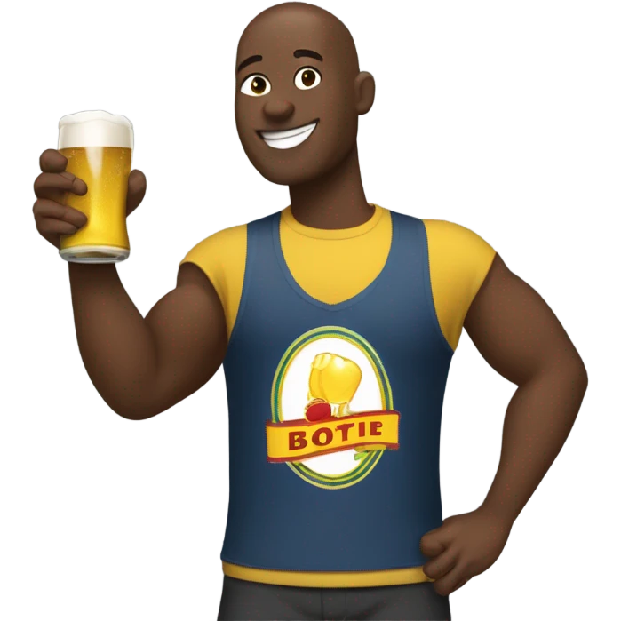 Patrice talon entrain de boire la bière  emoji