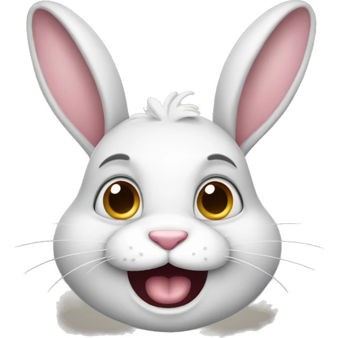 Ugly bunny emoji
