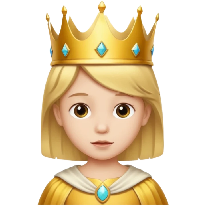child with crown emoji