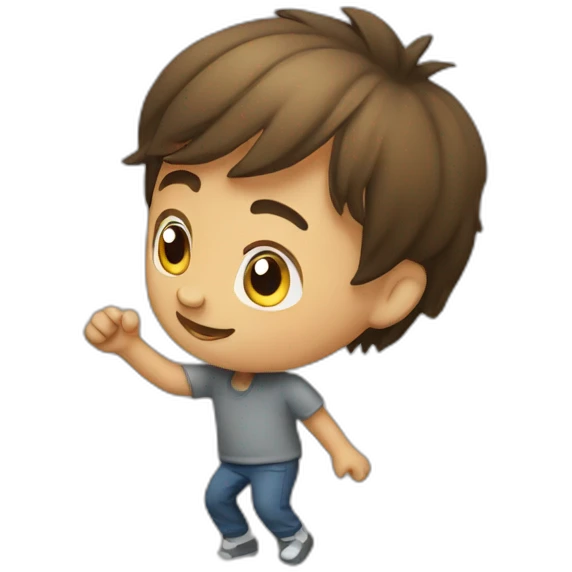 small man trying to reach something emoji