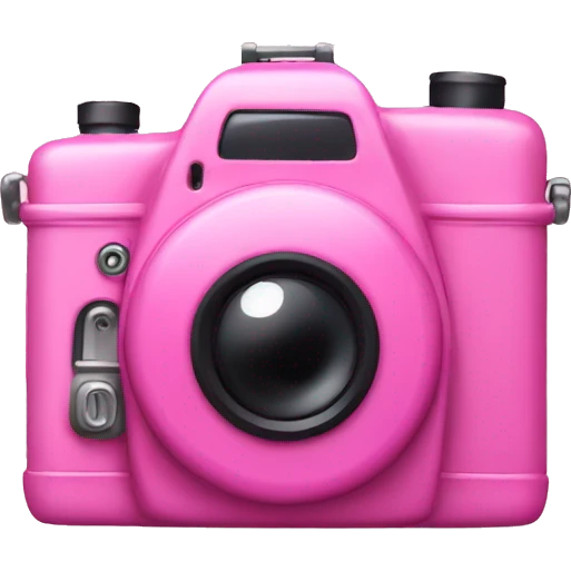 Pink camera emoji