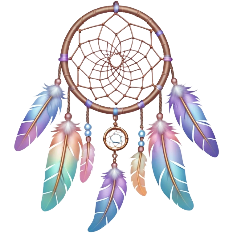 Iridescent pastel dreamcatcher emoji