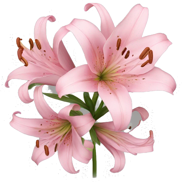 pink Lilies emoji