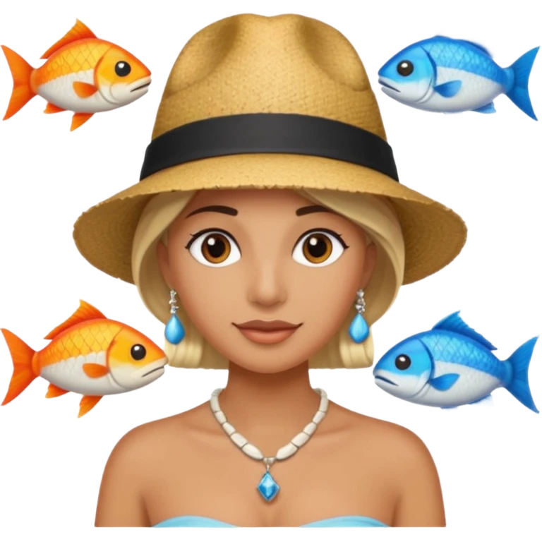 Hatted ancient People & Fish Bone Necklaces emoji