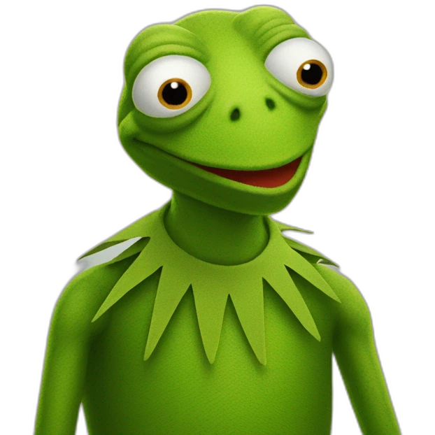 Kermit-wendigo emoji