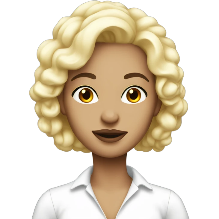 Coquette white emoji