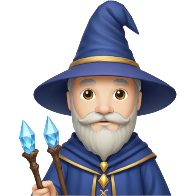 wizard with mustache emoji