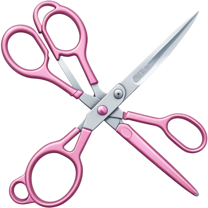 Delicate Pink Scissors  emoji