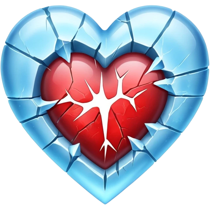 Corazón congelado emoji