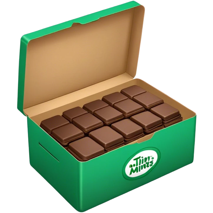 Green box of thin mints emoji
