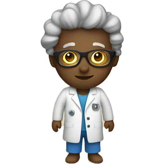Scientist at the beach emoji