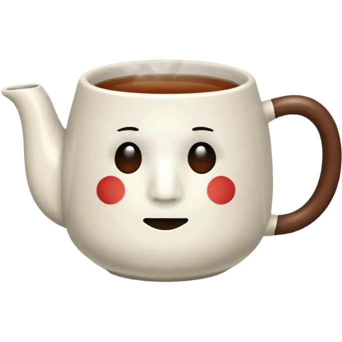 hot tea in a mug no face emoji
