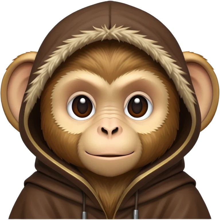 Jedi monkey with hood  emoji