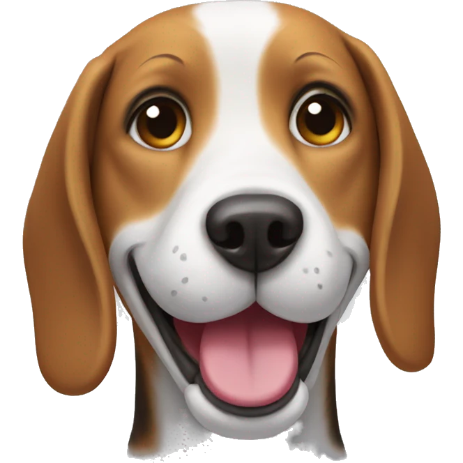 beagle smiling  emoji