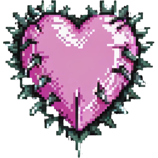 pink heart with metal thorns emoji