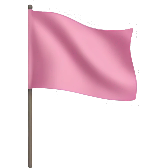 Pink flag  emoji