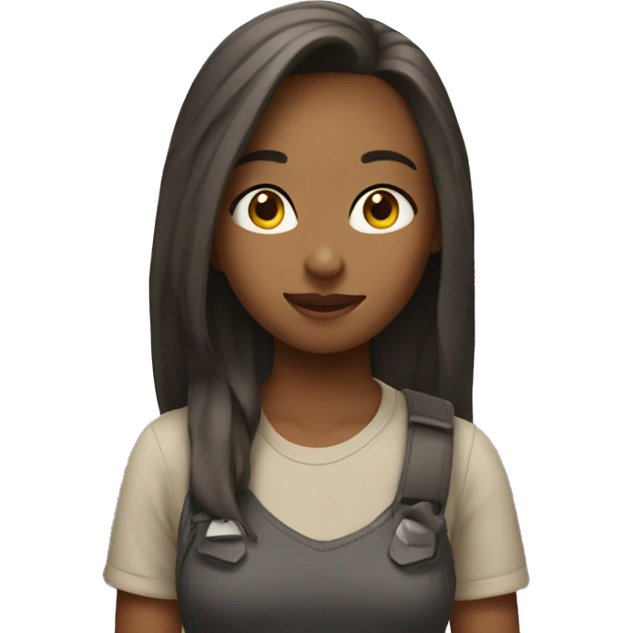 girl having crush emoji