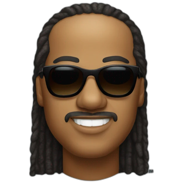 Blind stevie wonder emoji