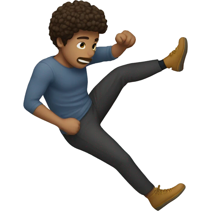 person kick out other emoji