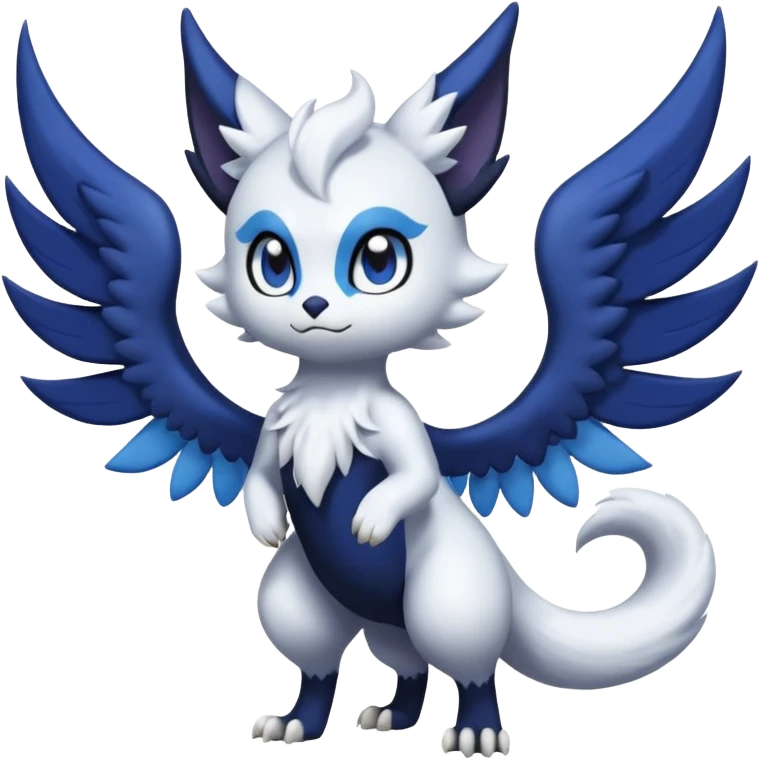 Meowstic-Noibat-Absol-fusion (full body) emoji