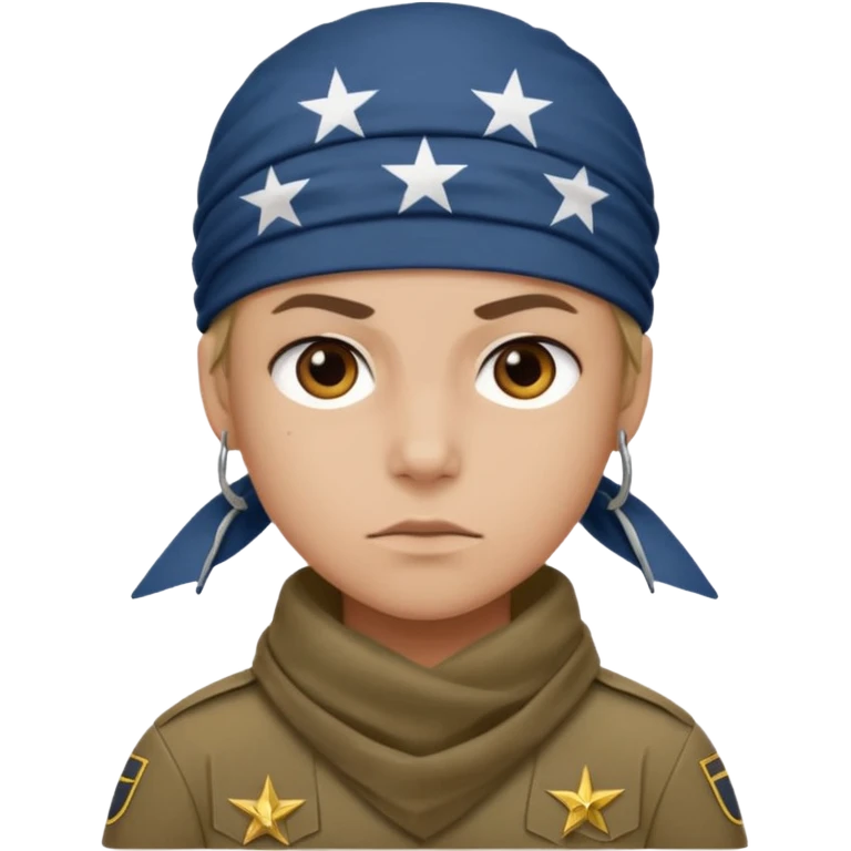 uniformed with bandanna emoji