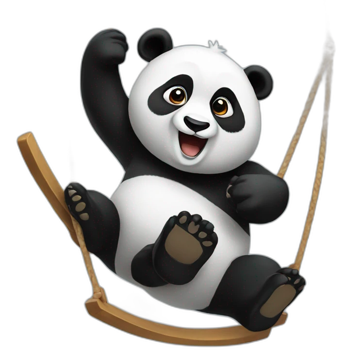 A panda that swings emoji
