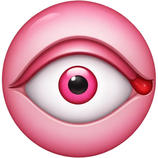 Pink eye emoji