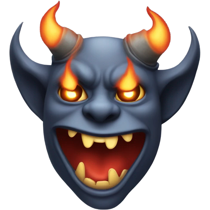 T-shirt with a Picture of satan on it emoji