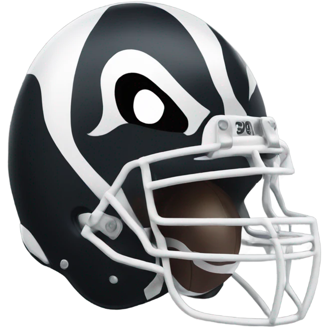 Skunk wearing a football helmet emoji