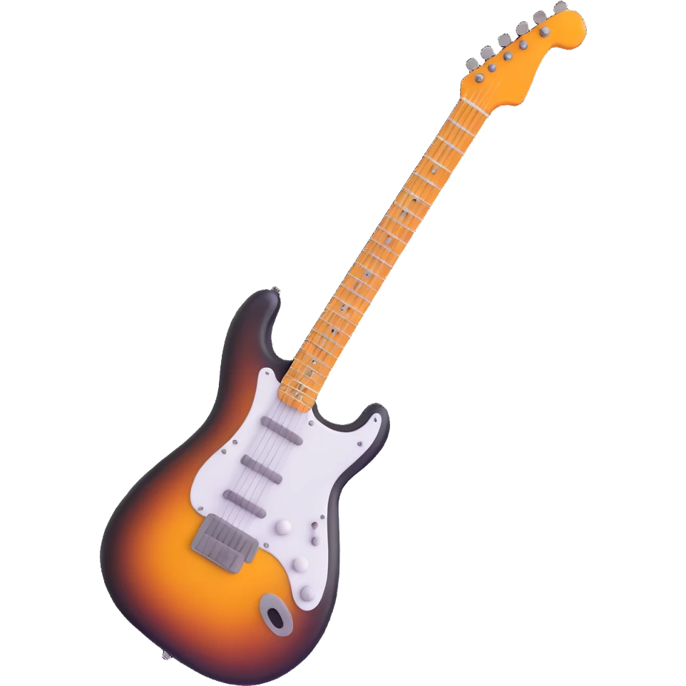 rock and roll electric guitar emoji