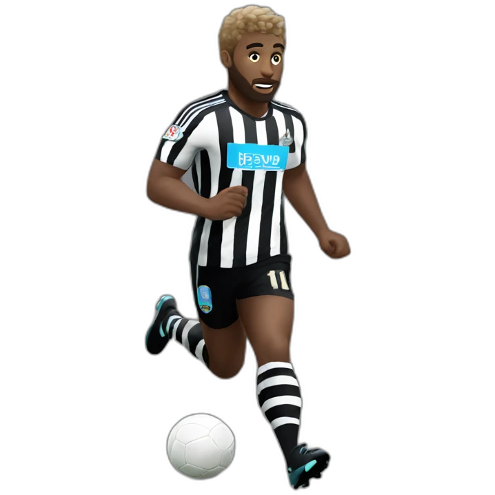 newcastle player running white skin emoji