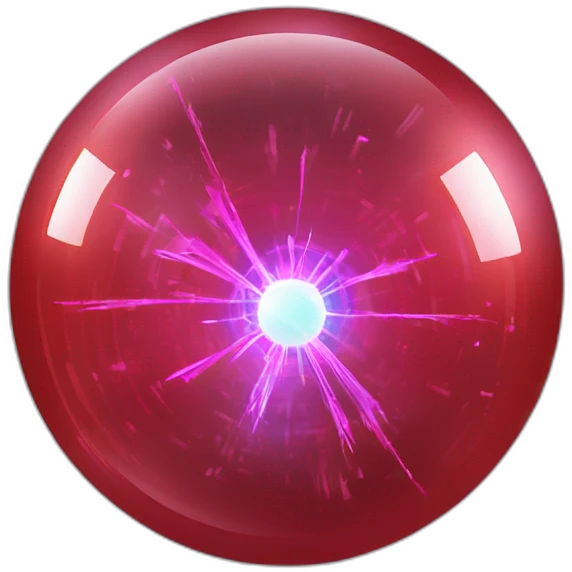 Red android shoots plasma ball emoji