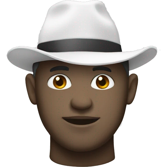 white hat emoji