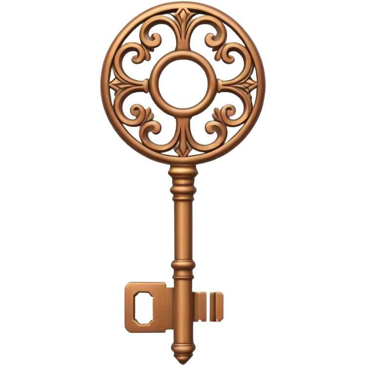 bronze key luxury emoji