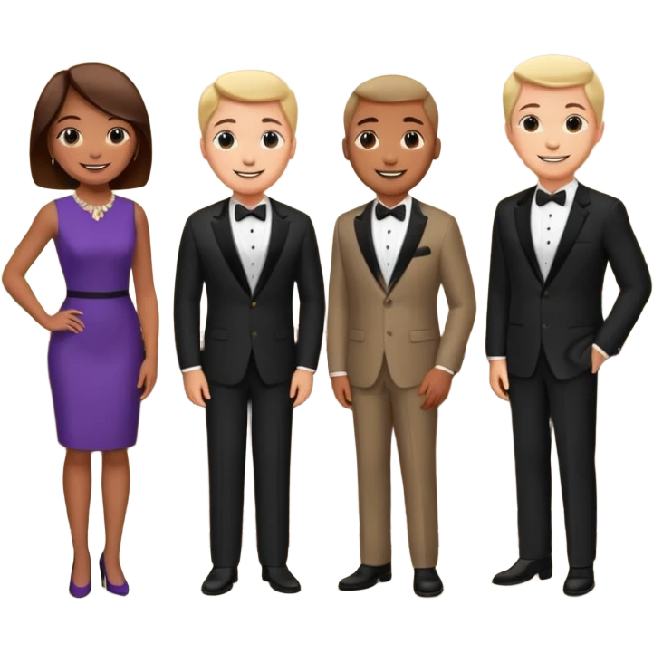 hotel reception with some people emoji