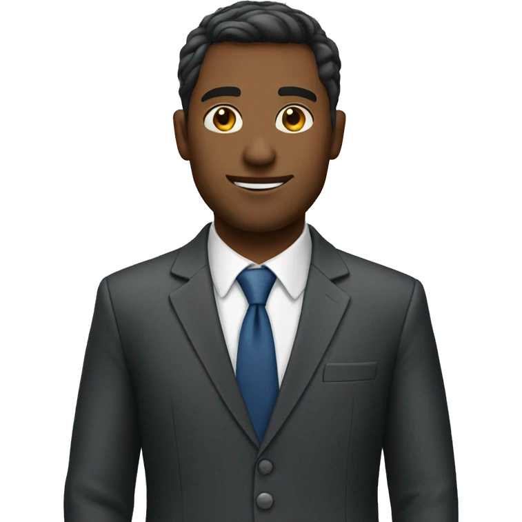 man wearing a suit emoji