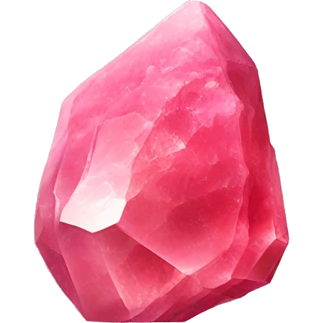 Rhodochrosite crystal emoji
